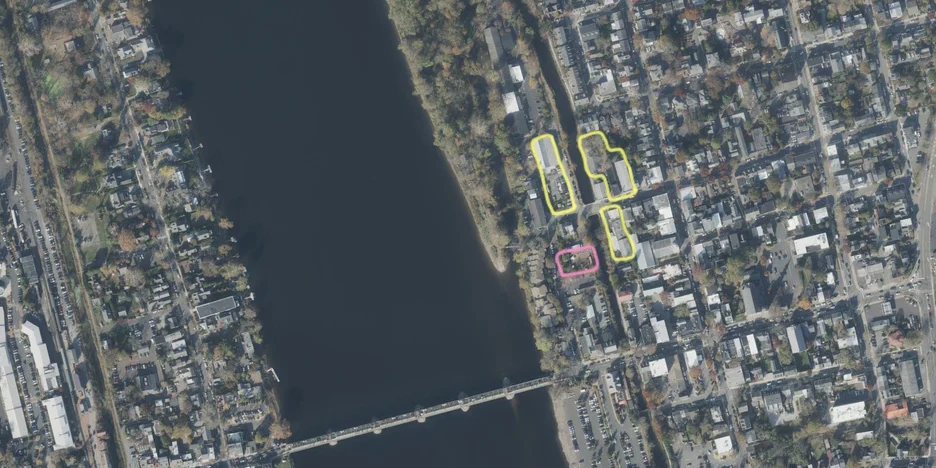 a map with lines around the properties that expected to be developed in the future