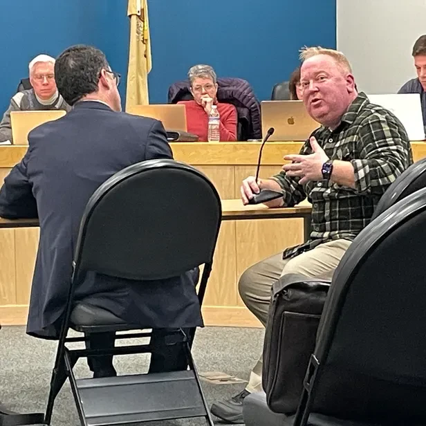 Ryan speaking to residents