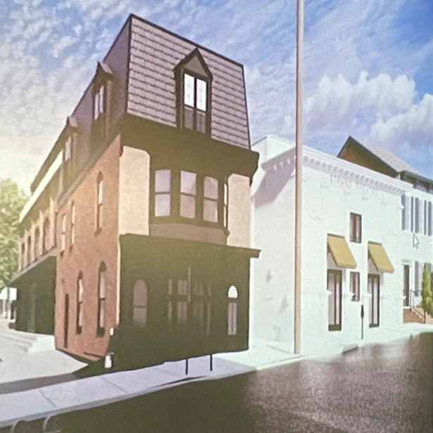 three story building that will replace Finkles lighting store