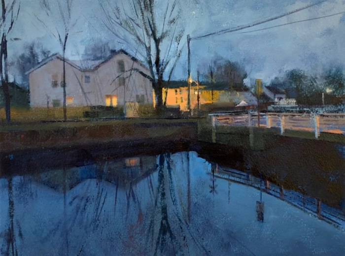 a moody painting by Matt DeProspero