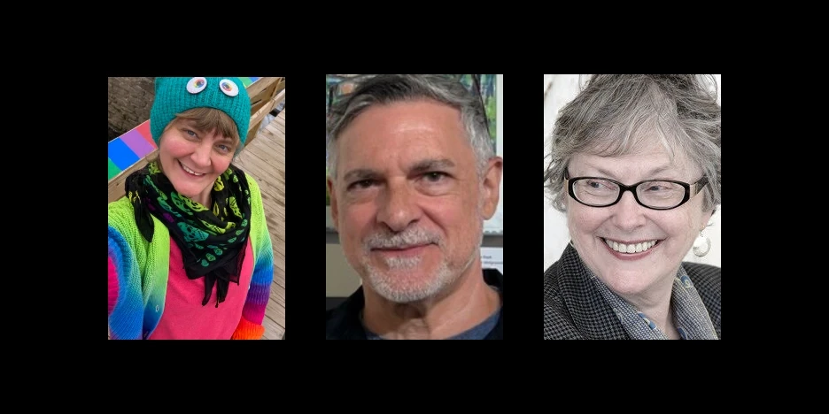 headshots of Gwenn, Matt, and Kate