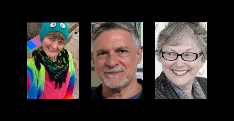 headshots of Gwenn, Matt, and Kate